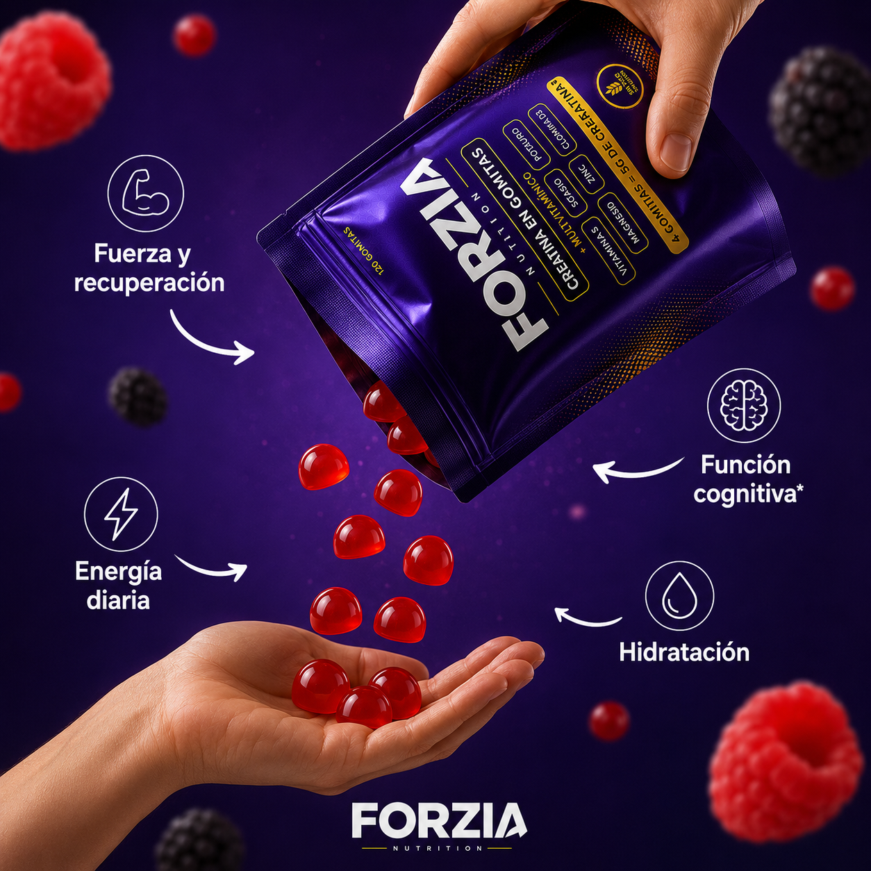 Creatina Y Multivitamínico En Gomitas
