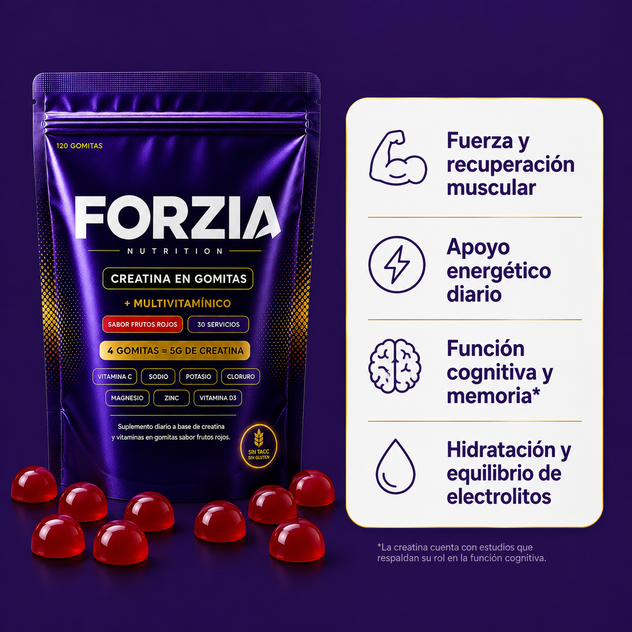 Creatina Y Multivitamínico En Gomitas